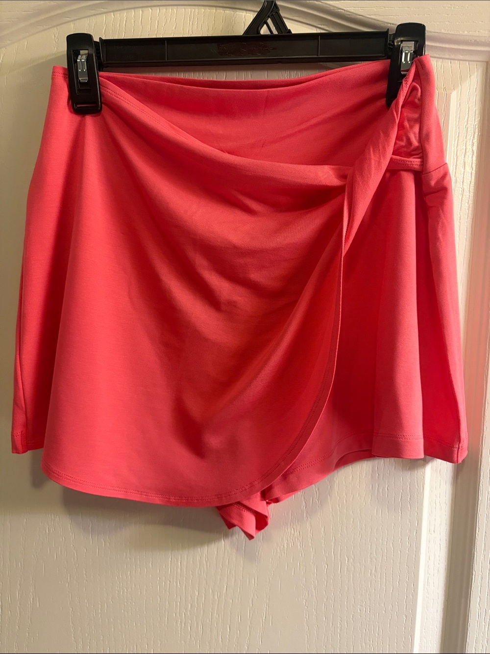 Athleta Coral Pink Wrap-Front Skort